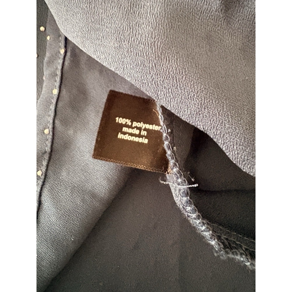 Lane Bryant Blouse Long Sleeve Plus Sz 24 Metallic 3D Dot Career Going Out Top - Picture 6 of 12